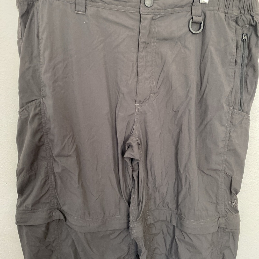 The North Face Pants Mens Extra Large TG Gray Convertible Nylon Outdoor Hiking - Picture 2 of 11